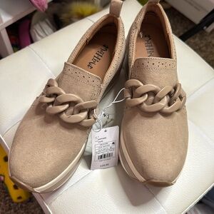 A New Day Beige Chain Loafers